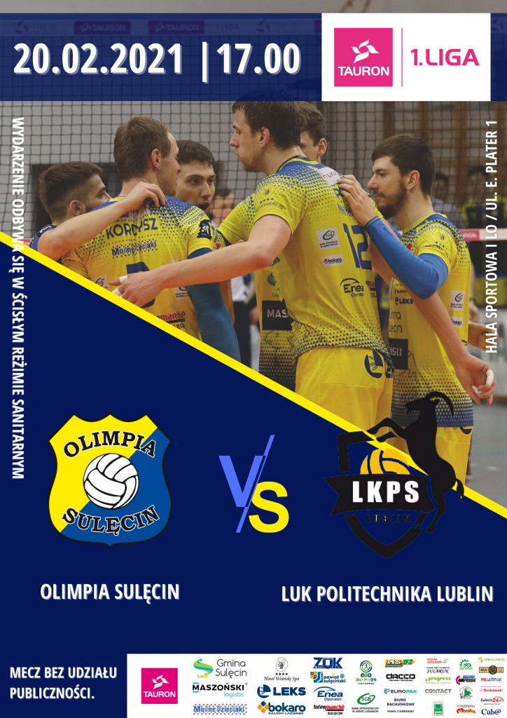 XXIII kolejka T1L: Olimpia Sulęcin vs LUK Politechnika Lublin